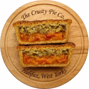 Potato, Leek, Pepper & Tomato Pie with cheesy stuffing top 🌱
