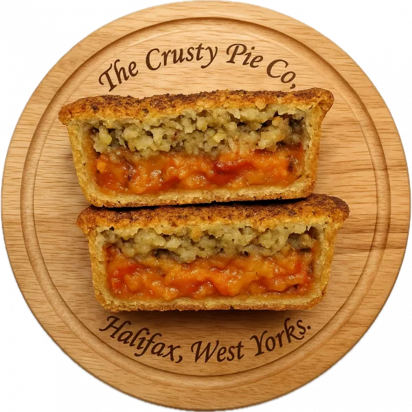 Potato, Leek, Pepper & Tomato Pie with cheesy stuffing top 🌱